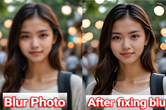do unblur photos, custom background add etc