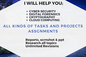 write all cyber security, cryptography,digital forensics , IT technical reports