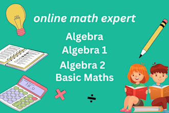 teach online math algebra, algebra 1, algebra 2