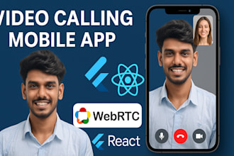 develop video calling, audio calling and chat app using webrtc