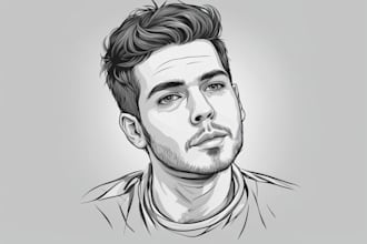 create digital drawing, vector art for you by freestyle