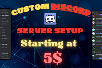 setup custom discord servers
