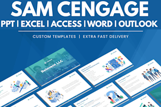 do sam cengage, simnet, capstone projects access, word, ppt
