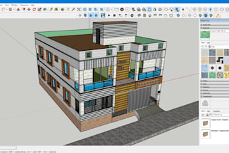 create 3d model for architectural building