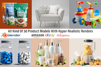 create 3d product models with hyper realistic renders