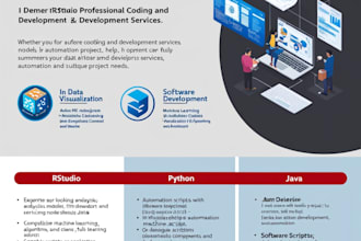 help in rstudio, python and java languages