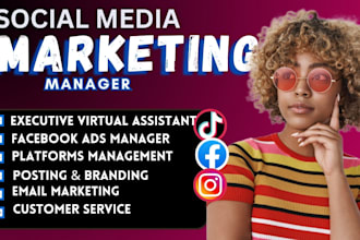 monthly social media manager executive virtual assistant canva virtual assistant