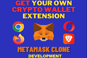 create a metamask crypto wallet clone chrome extension, web application crypto