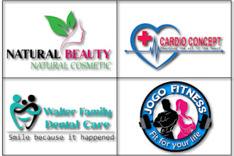 design healthcare beauty fitness medical dental clinic logo