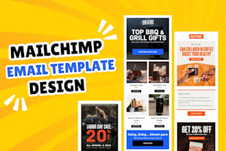 design editable mailchimp email template within 05 hrs