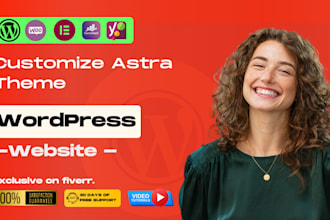 be an expert in astra theme customization, website design, astra pro setup
