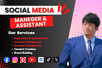 be your social media maneger and your personal assistant