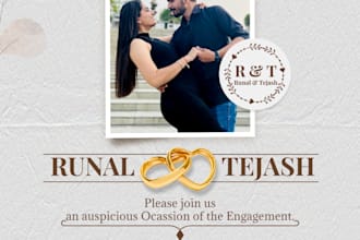 design weeding invitation card