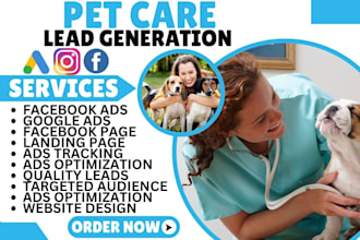 pet care leads pet grooming leads pet care landing page pet care website
