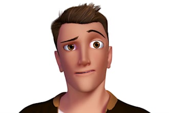 do 3d character modeling 3d cartoon character 3d character animation 3d rigging