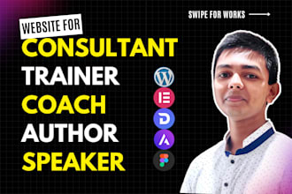 design coaching website for coach, consultant, trainer, author