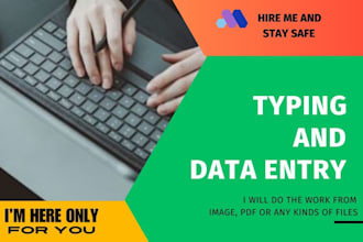 do typing and data entry