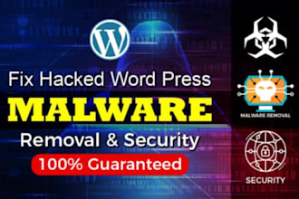 wordpress malware removal and fix error hacked website