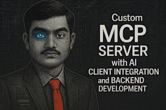 develop mcp server with ai and ui client merge and backend