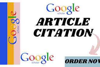 increase article citation on researchgate, google scholar