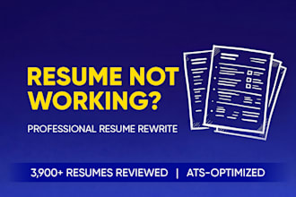 rewrite your resume, cover letter and linkedin profile
