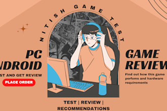 test and review your games on android and PC