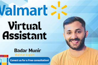 create and manage your walmart account as a virtual assistant