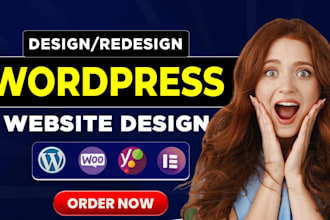 build,rebuild, design or redesign wordpress website
