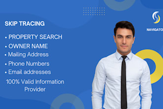 find property owners and provide skip tracing for real estate