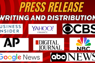 do press release writing, PR distribution, submit press release