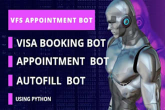 do vfs appointment scheduling booking bot visa travel chatbot vfs automation bot