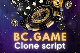 develop bc bet game clone, crash game, slot, sport bet, crypto igaming website