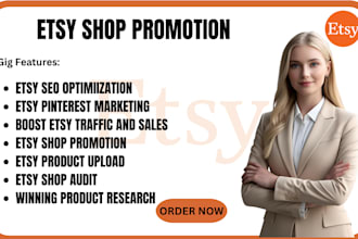 boost usa etsy shop traffic sales rank promotion seo pinterest marketing ads