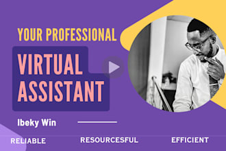 be your professional virtual assistant admin customer care