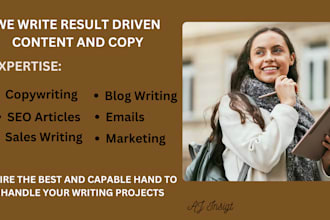 seo website content, blog post, landing page and copywriting