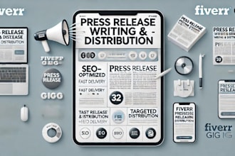 write an amazing press release submit and distribute it to premium site in 24hrs