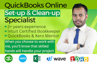 do bank reconciliation quickbooks clean up setup xero