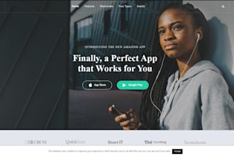 design technology startup website, neon website technology logo startup website