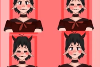 draw you a simple pngtuber avatar