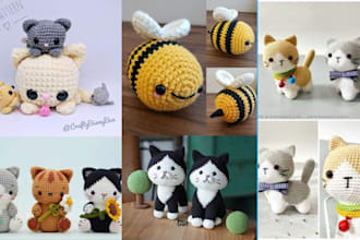 crochet pattern design, crochet and knitting pattern, amigurumi writing