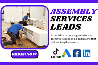 generate delivery service lead, assembly disassembly, packing unpacking leads