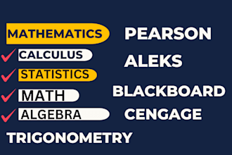 help you calculus algebra discrete math and mathematics assignment