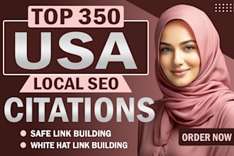 do best 350 live USA local citations directory submission