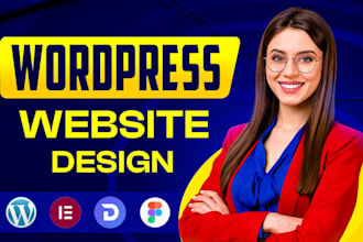 design wordpress website in elementor pro with wordpress blog