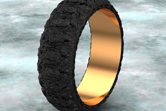 do 3d jewelry cad design and jewelry rendering