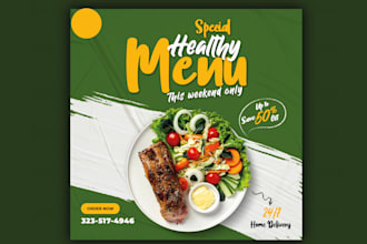 design food or restaurant menu, posters, flyer, banner