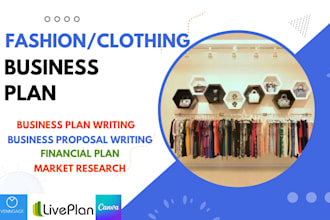 write a thorough clothing line boutique fashion clothing store business plan