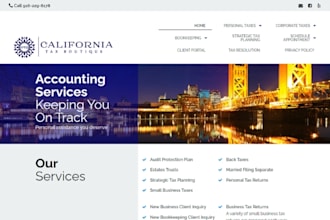 tax website accounting website booking website tax website tax finance website