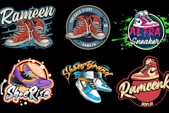 design premium shoes, sneaker or store logo for your brand