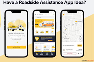 create and publish roadside assistance app native platform